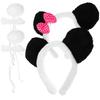 LIFKOME Set of 2 Panda Ears Panda Costume Accessories Panda Hat Panda Costume Accessories for Women Panda Ears Headband Panda Accessories for Women