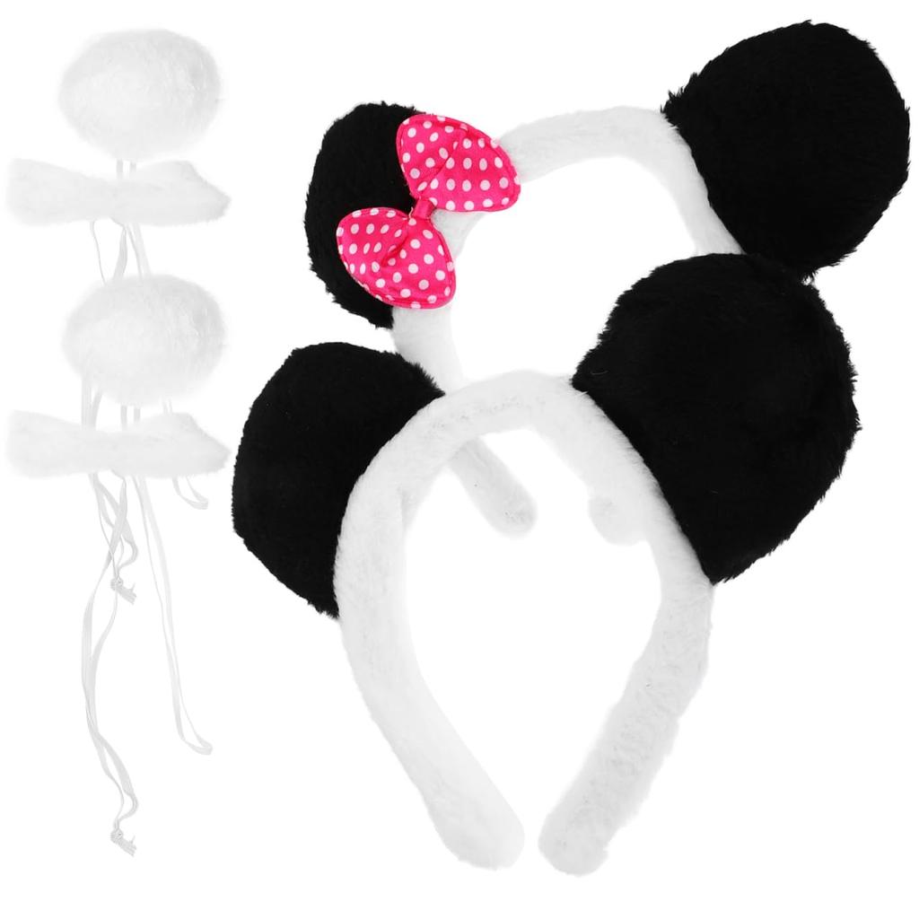 LIFKOME Set of 2 Panda Ears Panda Costume Accessories Panda Hat Panda Costume Accessories for Women Panda Ears Headband Panda Accessories for Women
