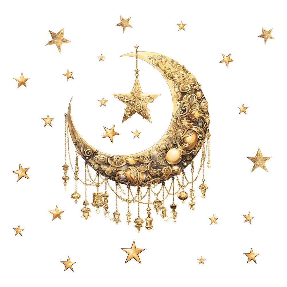 Рамадан Ид Мубарак Наклейки на стенуКарим Мусульманин Исламская мусульманская вечеринка Украшение