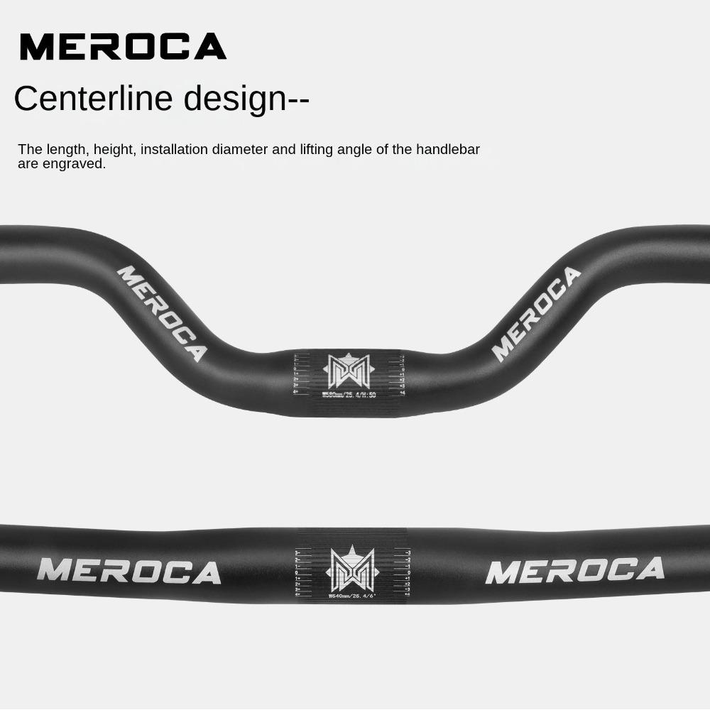 MEROCA Велосипедный руль 25.4X540/580мм Прямой/Ласточка Велосипедные запчасти Алюминиевый сплав Велосипедные аксессуары для горных велосипедов