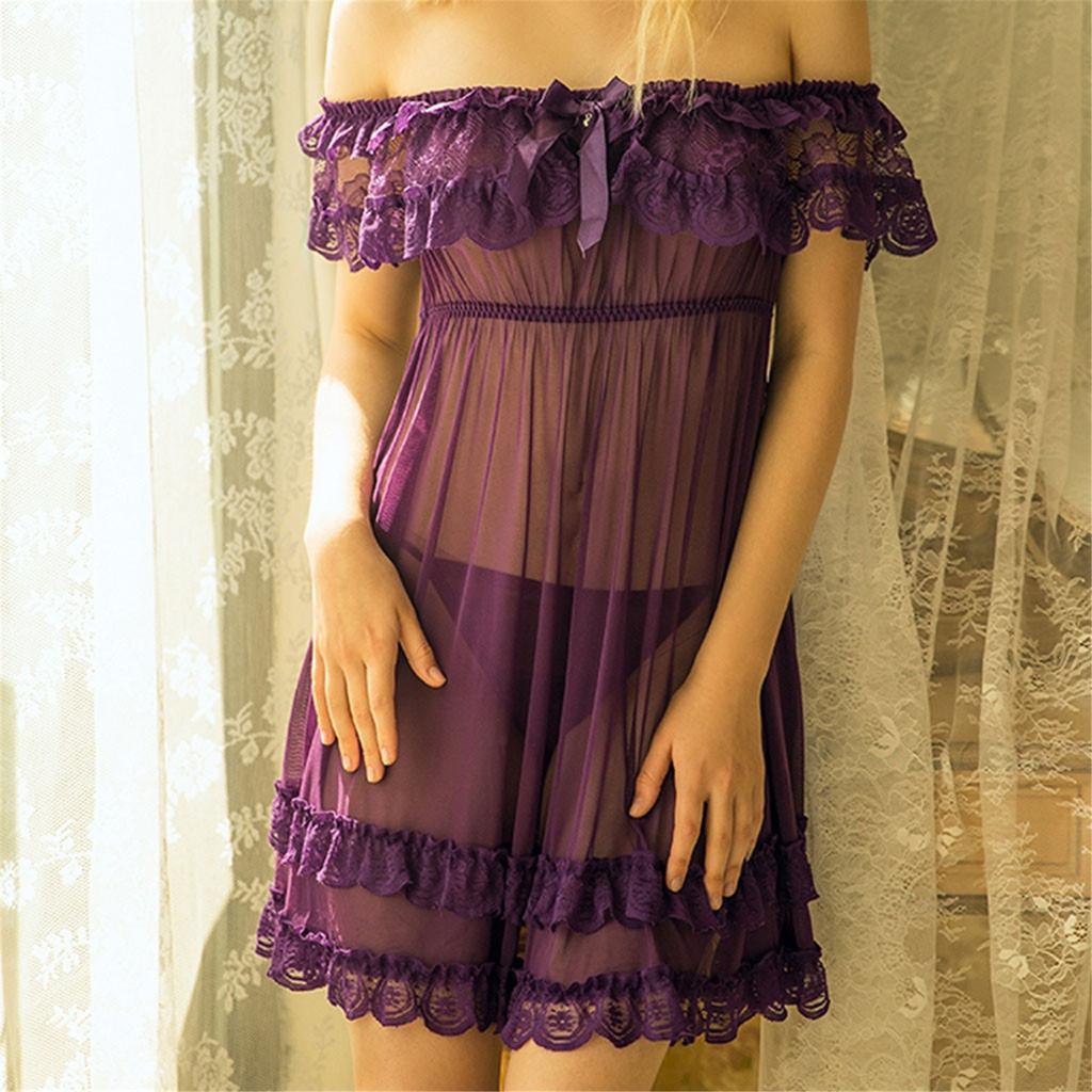 Женская кружевная атласная винтажная ночная рубашка с коротким рукавом, пижамы, одежда для сна