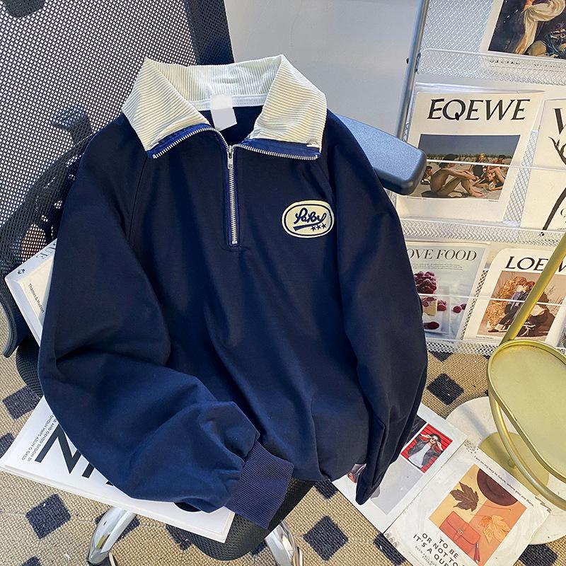 Женская рубашка-поло большого размера - Весенне-осенняя модель свободного кроя, оверсайз топ, Новая коллекция 2025