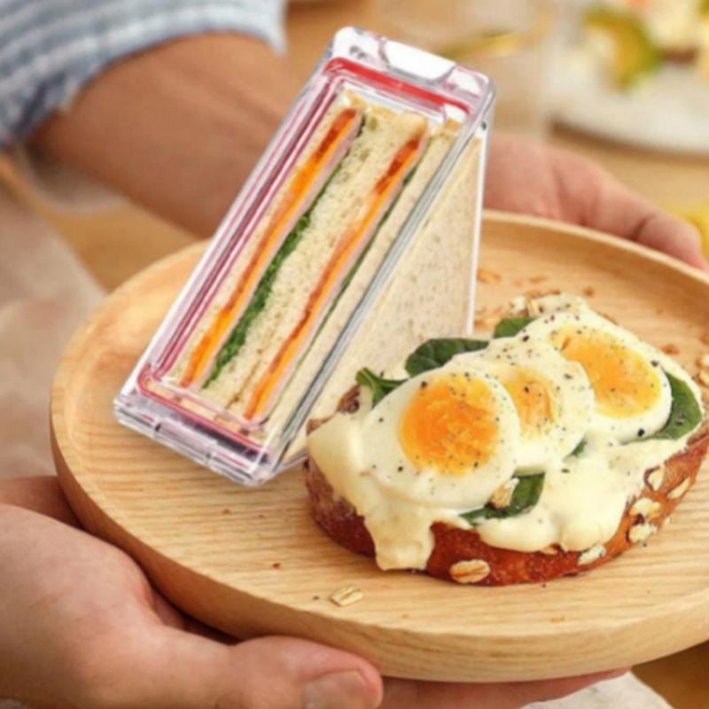 Треугольные контейнеры для сэндвичей Коробки для кусочков торта Держатели для торта Пластиковые коробки для держателей торта Многоразовые пакеты для сэндвичей Свадебные принадлежности