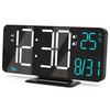 KOSUMOSU LED Table Alarm Clock Black