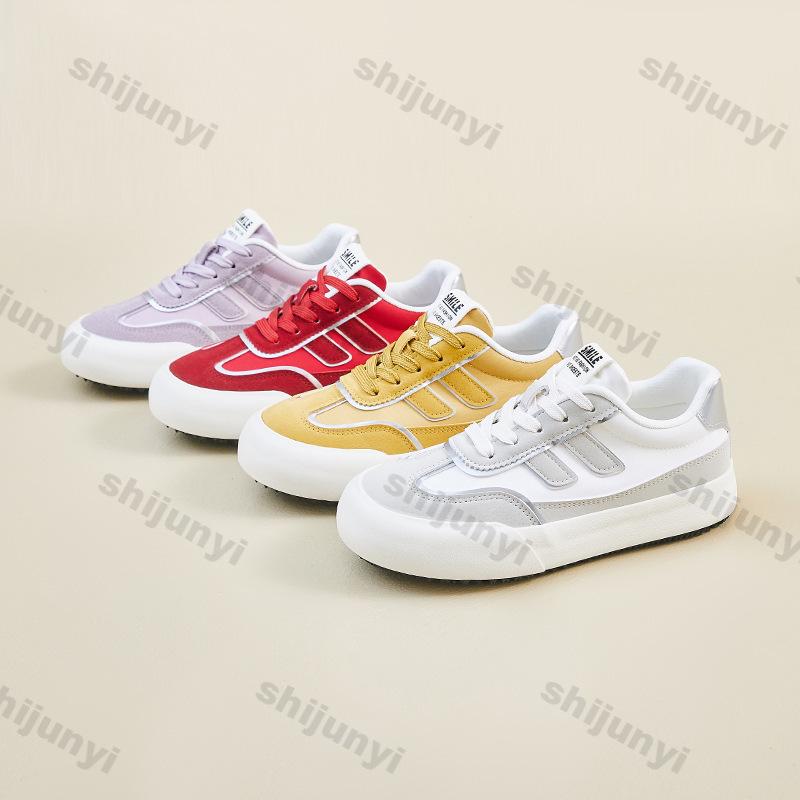 Fashion Women Shoes 2025 Spring Autumn New Breathable Non Slip Platform Sneakers Fashion Comfortable Height Increase Lace-up Casual Shoe