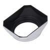 Lens Hood Square Retro 46mm Lens Hood Shade for Digital Camera Mirrorless Camera Silver
