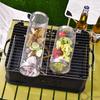 Stainless Steel Roller BBQ Basket Home Wire Mesh Cylindrical Basket Portable Round Outdoor Camping Barbecue Stove BBQ Sex Toys