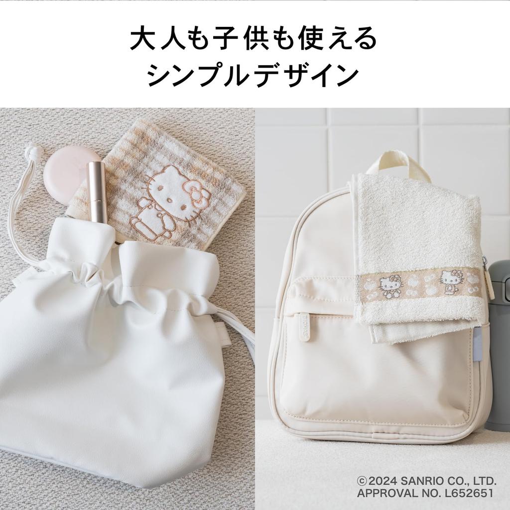 Институт полотенец Банное полотенце Hello Kitty Набор высокоскоростных низких Sanrio Gift Japan Technology [Персонажи Sanrio] #meet 2, пушистые, впитывающие, 100%