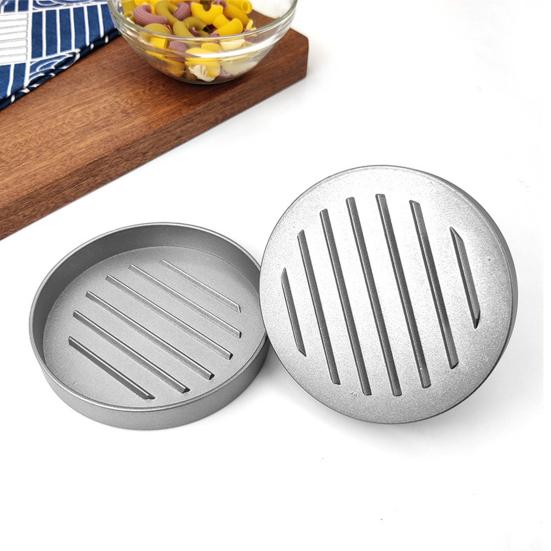 Hamburger Press 4.5" Non-Stick Patty Maker with 100 Wax Papers Heavy Duty Meatball Press for BBQ Veggie Burgers