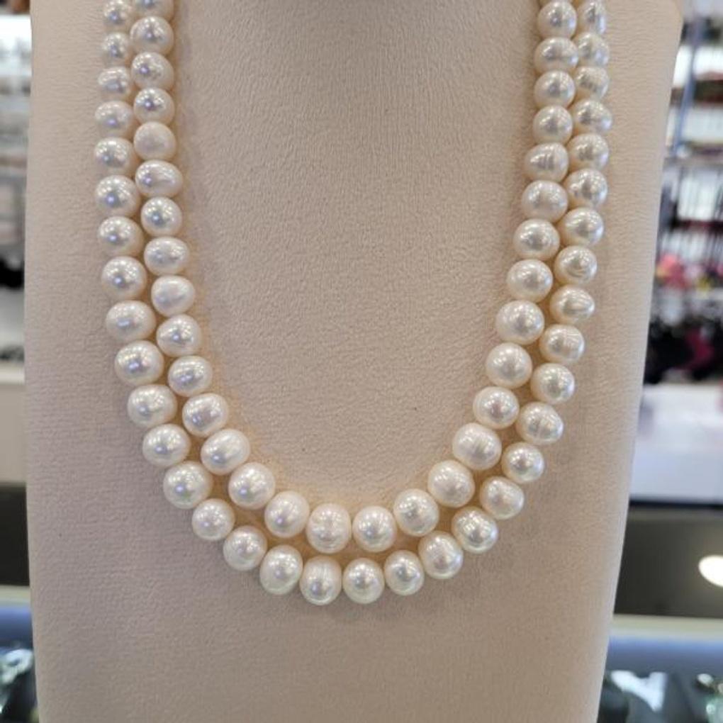 Atria Freshwater Pearl Double Row N 10mm Necklace JQNNEJJ0005WHF