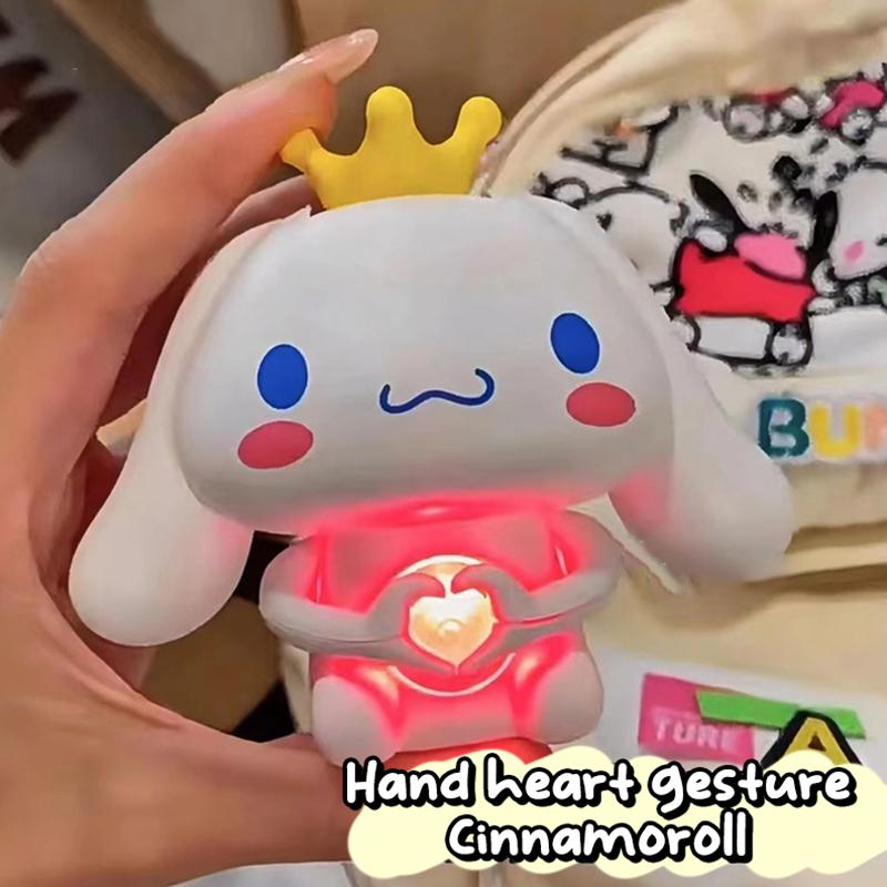 Могу сказать Я люблю тебя Sanrio Kuromi Cinnamoroll Игрушка Для Девушки Мультяшная Чем Сердце Нажимная Лампа Детская Игрушка Подарки На День Рождения