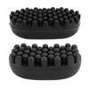 2 Pcs Twist Styler Brush Quick Easy Styling Large Dense Teeth Professional Washable Rubber Afro Twist Hair Brush for