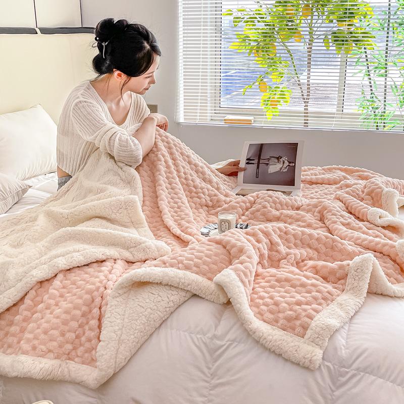 Утолщенное флисовое одеяло из черепаховой шерсти, овечьего флиса, фланелевое одеяло из кораллового флиса, офисное однотонное однотонное одеяло