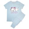 Girls Good Night Stars Short-Sleeved Long Pyjama Set
