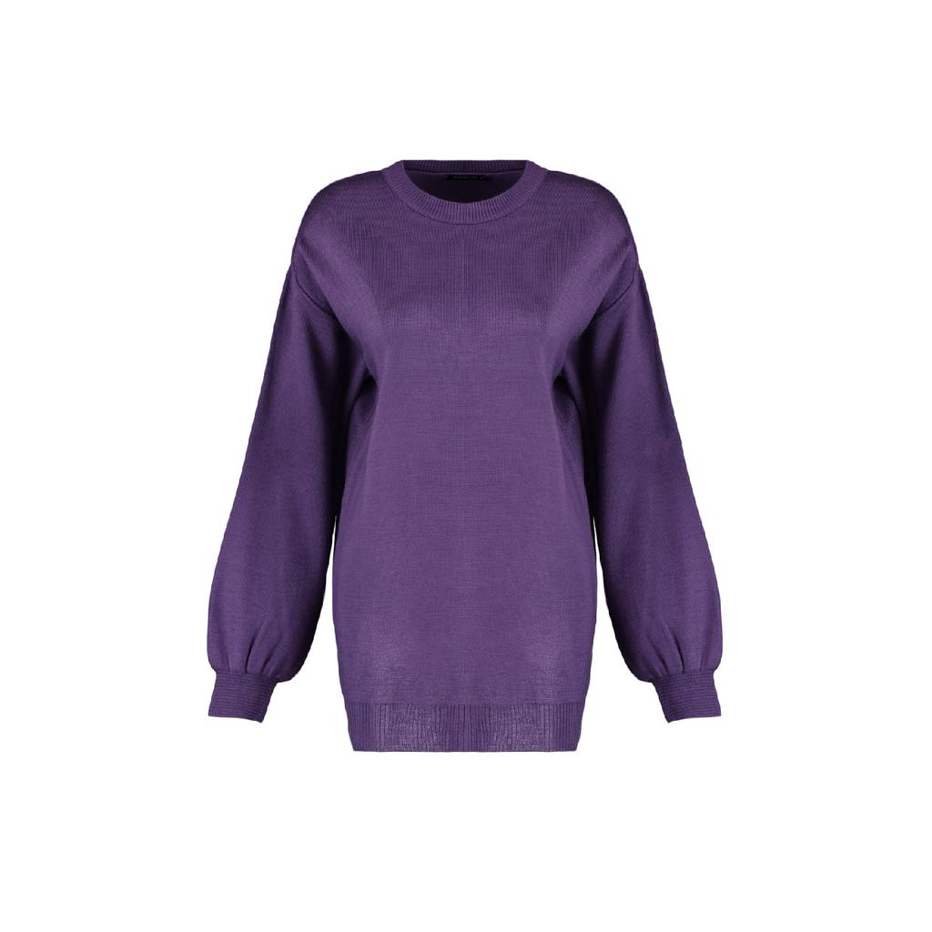 Фиолетовый вязаный свитер Tctaw23ak00014