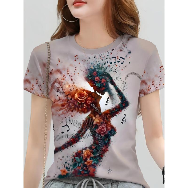 Fashion Summer Butterfly 3D Print T-shirts Women Streetwear Casual Beautiful Y2k Short Sleeve T Shirt O-neck Tees Tops Clothing