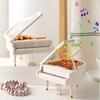 1PC Piano Music Box With Light New Year Gift For Girl Friend Christmas Present Home Decoration Without Battery