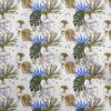 Cotton Poplin Brown Fabric Tropical Floral Sewing Fabric By The Yard Printed Diy Clothing Sewing Supplies 42 Inch