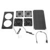 Solar Powered Exhaust Fan 10W 18V ABS Windproof Rainproof Solar Panel Dual Fan Ventilator Kit for