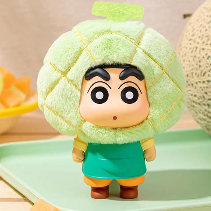 Top Toy Crayon Shinchan Fruit House Series Plush Doll Keychain Blind Box Desktop Ornament Cute Collectible Gift For Girls