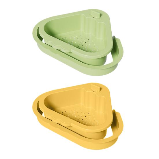 Sink Drain Basket With Fine Mesh Touchless Garbage Disposal Double-Layer Structure Sink