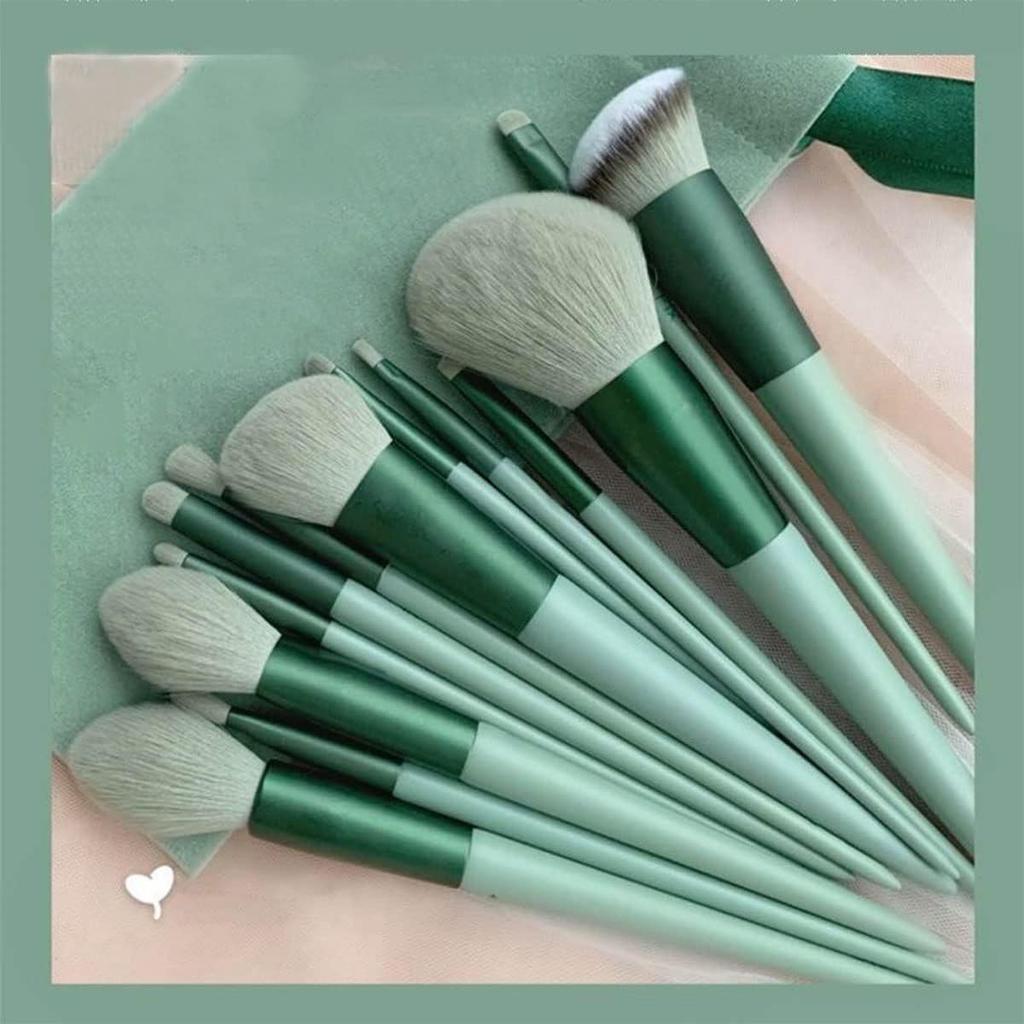 13 Pcs Makeup Brushes Set, Foundation Powder Concealer Eyeshadow Blush Highlighter Eyebrow Brush Make Up Brush Set,