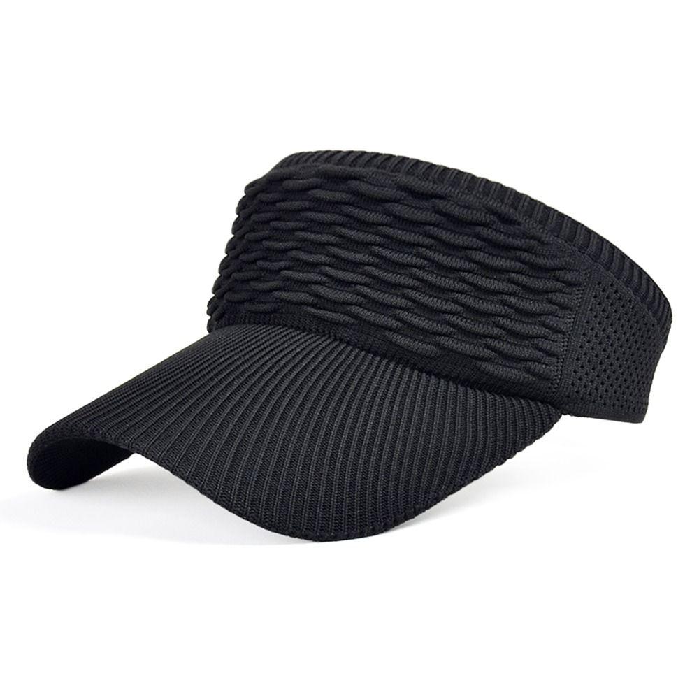 Женская эластичная бейсболка с широкими полями, солнцезащитная шляпа, шляпа с открытым верхом, спортивные козырьки