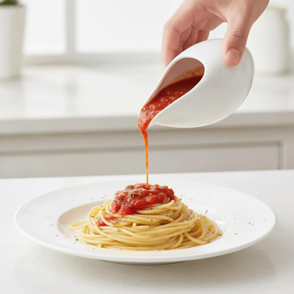 2 Piece Glazed Surface Gravy Boats Tip Spout Sauce Dispenser Multi-functional Little Milk Cup Cafe