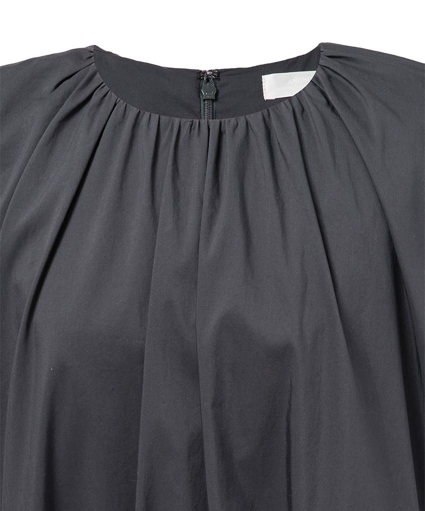 Amomento Cotton Volume Shirring Dress_Charcoal