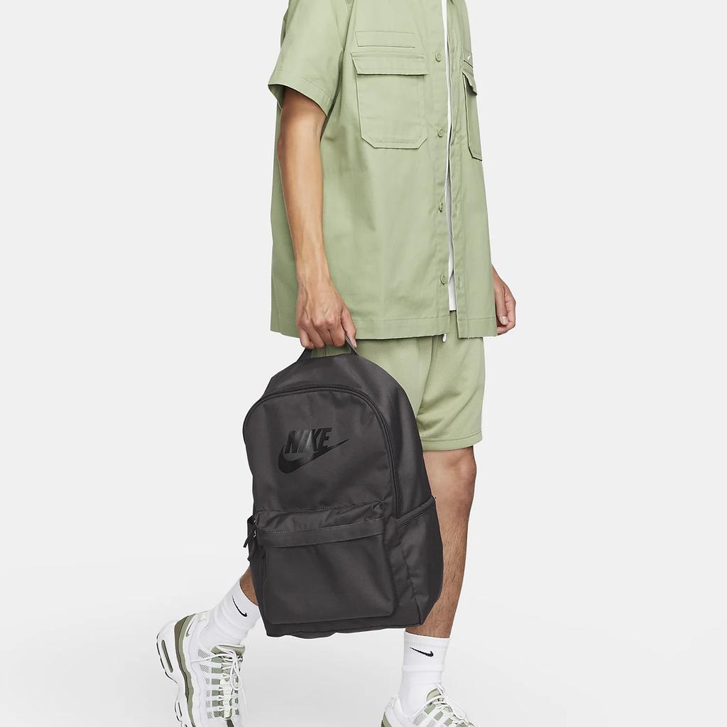 Nike Heritage Polyester Backpack Regular Unisex Medium Gray DC4244-254