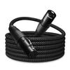 SONICAKE Microphone Cable, XLR Male To Female 3-Pin Nylon Braided, Black (2M) for Studio Recording and Live Production