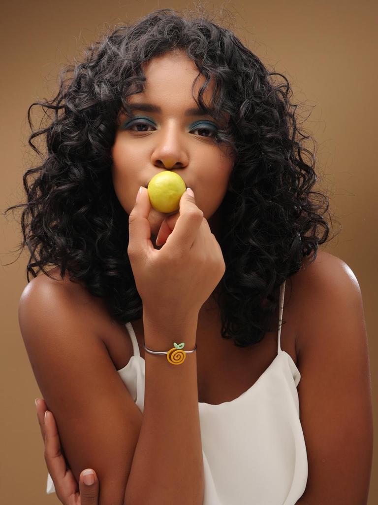 Kicky and Perky 925 Sterling Silver Nature Inspired Enameled Adjustable Cuff Bracelet Jewelry for Women