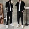 Men's Suit New Autumn Korean Style Loose Two-piece Suit Youth Casual Cotton Sports Suit