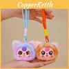Cute Cat Head Plush Keychain Toy Children Backpack Decoration Gifts Festival