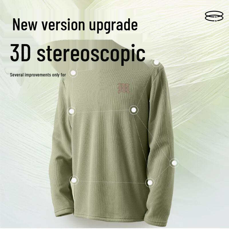 Mark Fairwhale Men's Waffle Knit Fleece-Lined Long Sleeve T-Shirt