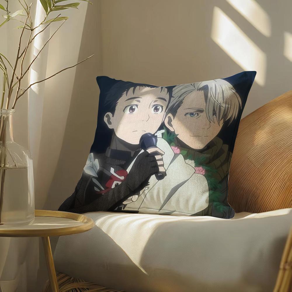 Yuri!!!Onice Pillow Case Pillowcase, Double-Sided Printed, Sofa Cushion, Bedroom Headboard
