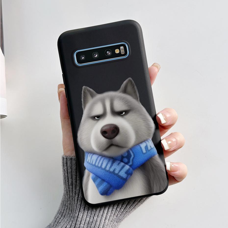Case For Samsung Galaxy S10 S 10 Plus S10E Phone Cover Cute Rabbit Panda Painted Soft TPU Coque For Samsung S10 S10+ S10E Funda