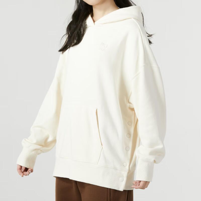 Puma Спортивные беговые фитнес-повседневные толстовки с капюшоном женские толстовки белые 537646-65