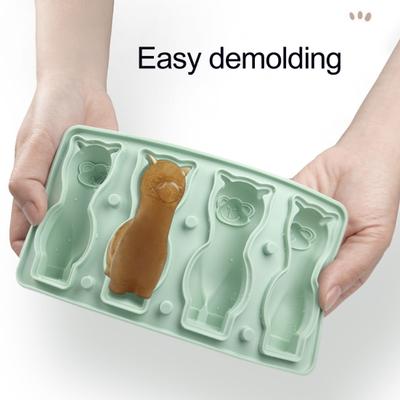 Форма для льда Yousheng Alpaca, силиконовая, без бисфенола А, легкосъемная, многоразовая, для мыла, свечей, самодельная форма для мороженого для дома, кухни, путешествий на открытом воздухе