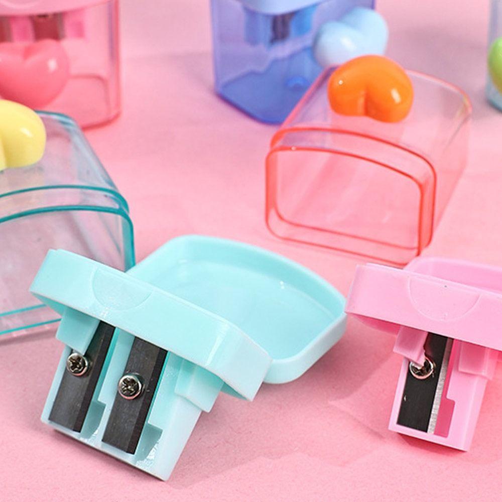 Stationery Pencil Cutter Single/Double Hole Pencil Blade Simple Pencil Sharpener Office