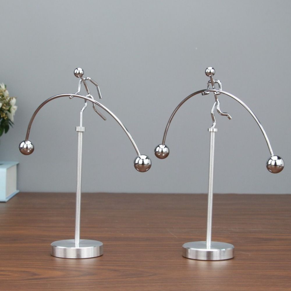 Stainless Steel Balance Ball Toy Pendulum Cradle Decompression Desk Toy Tumble Ornaments Gifts