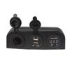 3 Hole Tent Plug Voltmeter, Car USB Charger, Universal, 12V, 24V, Car Lighter Power Adapter, Accessories