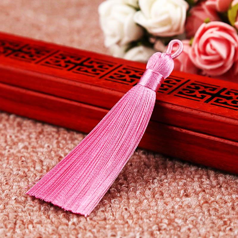 Creative Crafts 1PC/1Pair New Hot DIY 8cm Jewelry Accessories Bookmark High Quality 25 Colors Handmade Bohemia Long Silk Tassel for Earrings