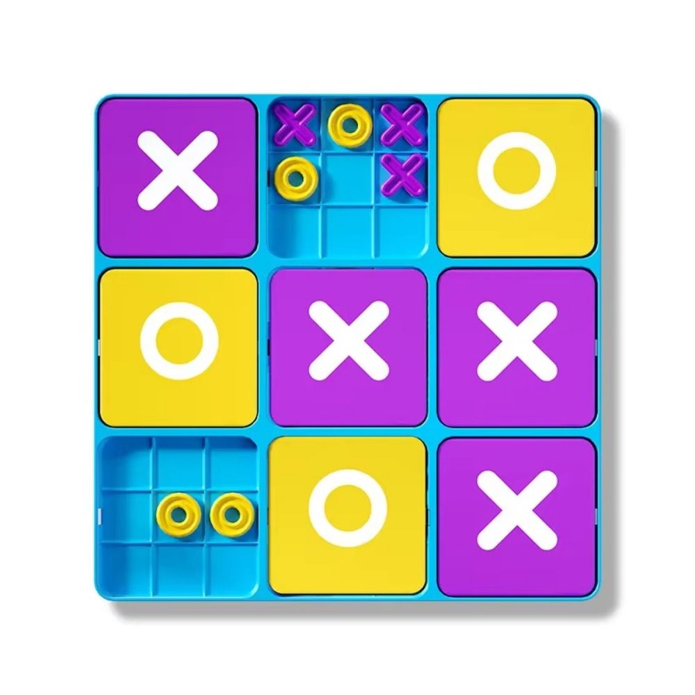 Funny Montessori Puzzle Table Game Montessori Nine-Square XO Game Family Entertainment