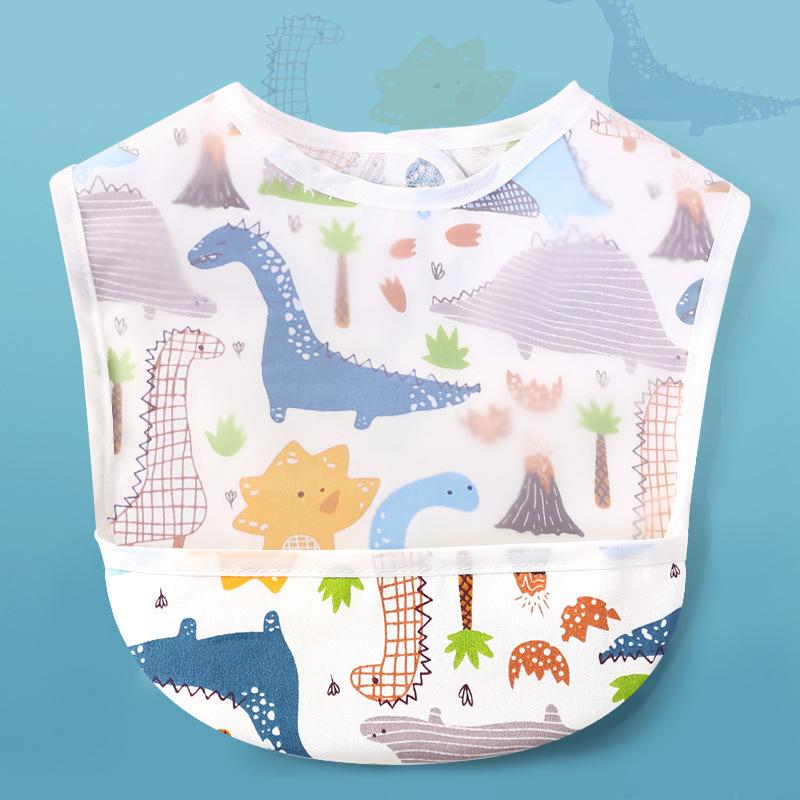 Нагрудник для еды, водонепроницаемый детский нагрудник, карман для риса, детская пищевая добавка, карман для слюны, бело-красный грейпфрут