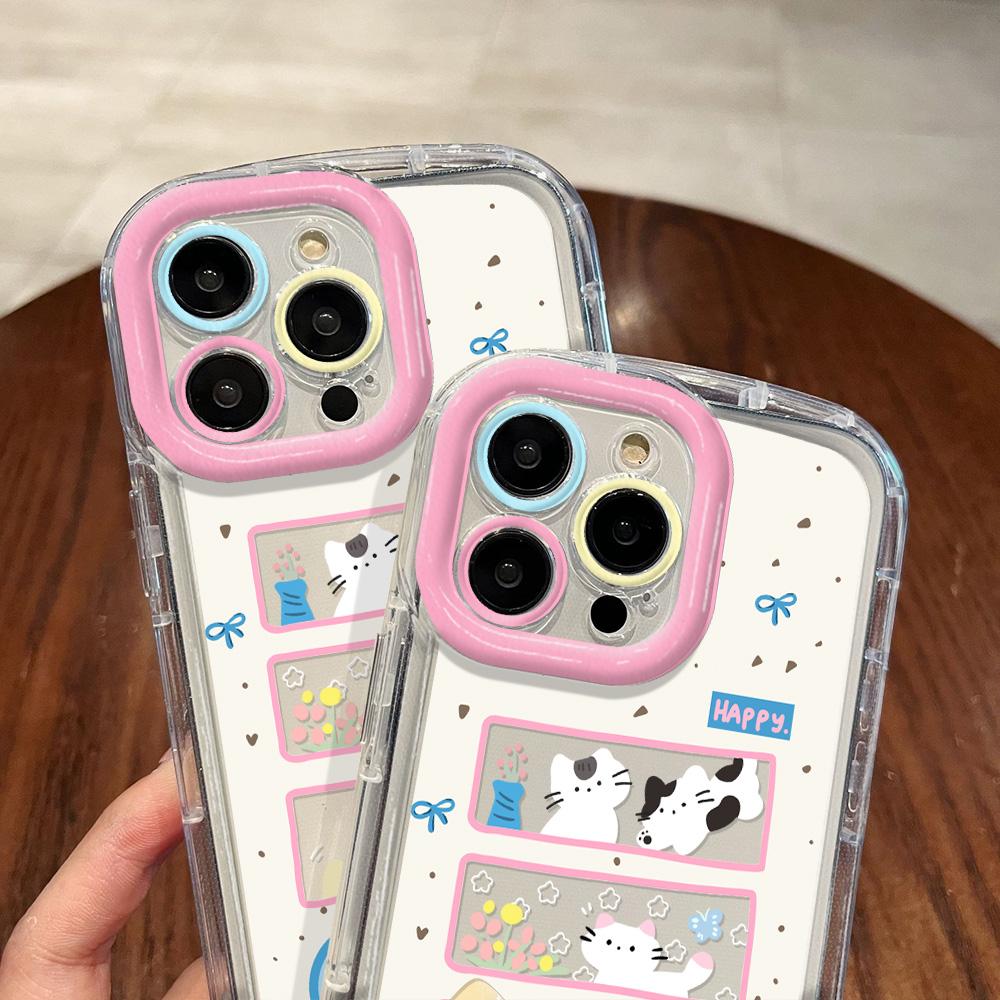 Чехлы для мобильных телефонов iPhone 11 13 XR 15 Pro Max 12 14 Pro Max чехол для iPhone 16 7 Plus 8 Plus XS Max Мультяшный узор Защита от падений Ударопрочный