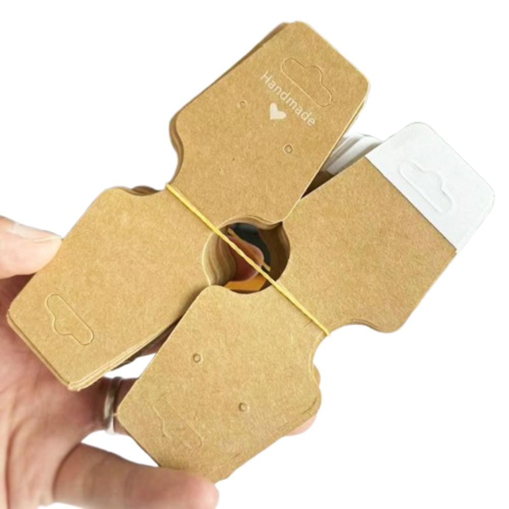 100pcs Foldable DIY Jewelry Display Card Jewelry Packaging Card Suitable for Jewelry Price
