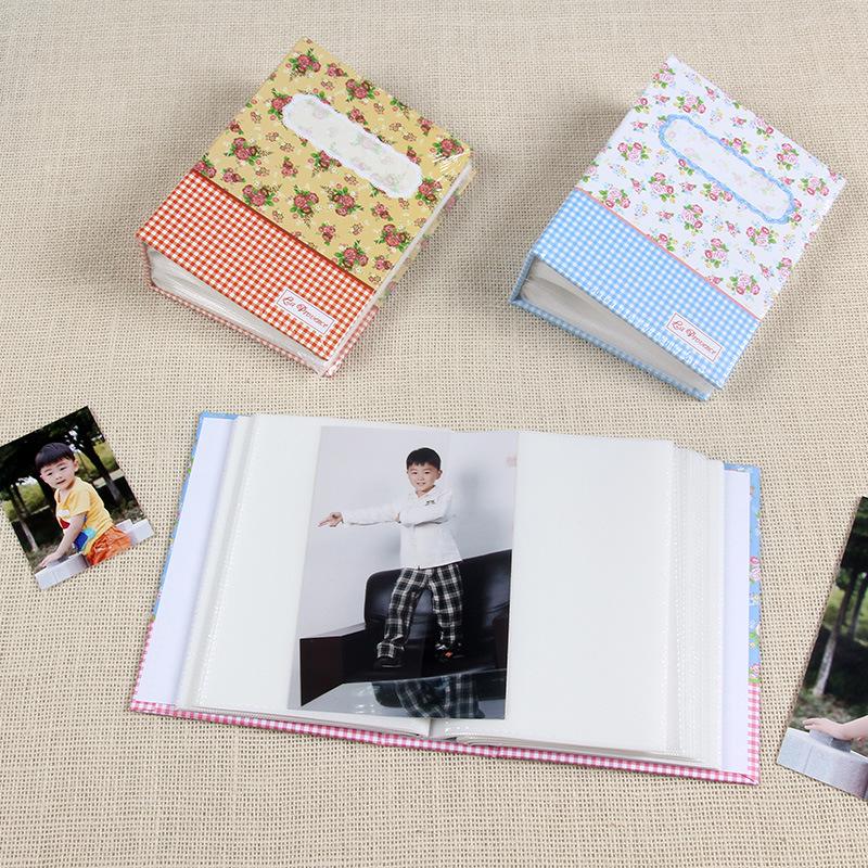 Little Bear Floral Baby Photo Album: 6-Inch, 100 Pages, Insert-Type Memory Book for Children and Polaroids