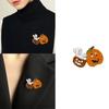 Playful Halloween Party Accessory Novelty Ghost Pumpkin Brooch Pin For Jackets Sweaters Dresses And Gift Giving