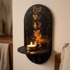 Wooden Wall Mounted Shelf Sun Moon Wall Display Stand Multi-Functional Wall Decoration  Home